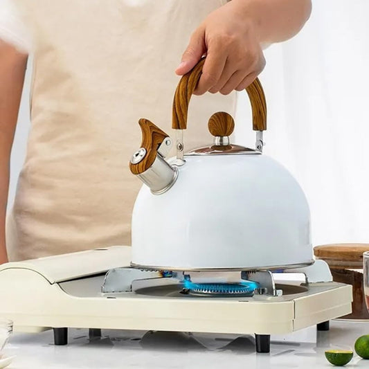Velvettle Stainless Steel Whistling Kettle – Elegant Design, Fast Boil & Induction Compatible (3L)