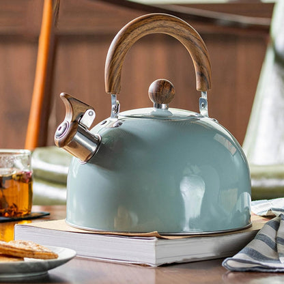 Velvettle Stainless Steel Whistling Kettle – Elegant Design, Fast Boil & Induction Compatible (3L)