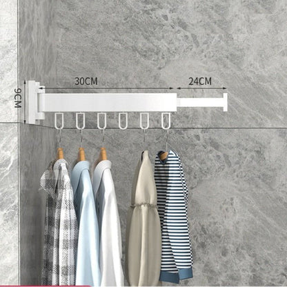 Retractable Wall-Mounted Clothes Dryer – Foldable Laundry Rack for Space-Saving Drying