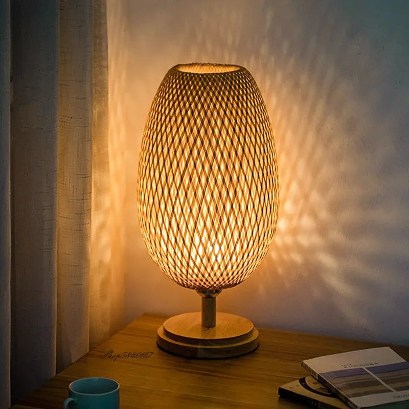 Stylish Bamboo Lamp | Natural Touch for a Warm & Cozy Atmosphere