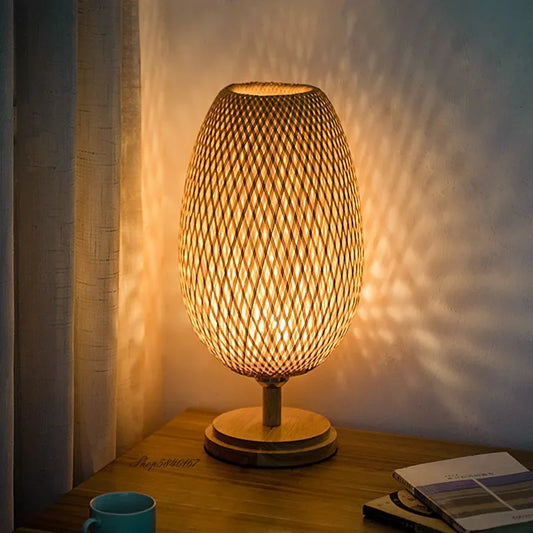 Stylish Bamboo Lamp | Natural Touch for a Warm & Cozy Atmosphere