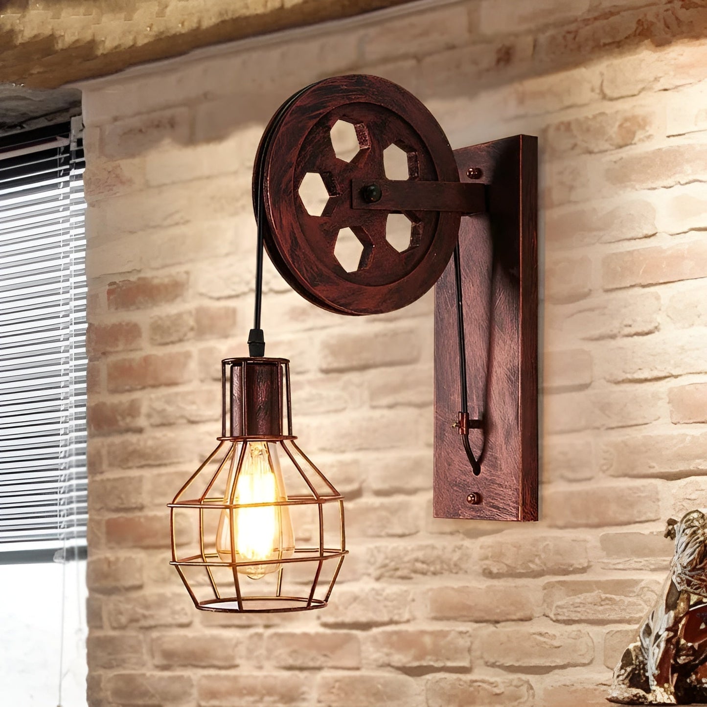 ShineGlow Luxe Vintage LED Wall Lamp – Industrial Style Lighting for Modern Interiors
