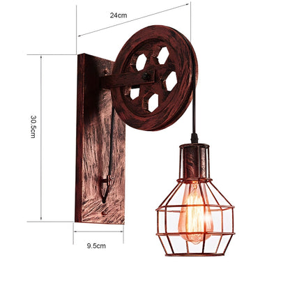 ShineGlow Luxe Vintage LED Wall Lamp – Industrial Style Lighting for Modern Interiors