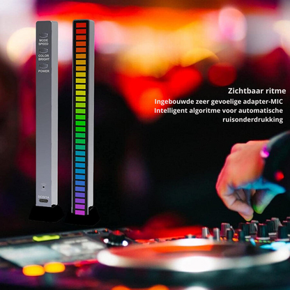Smart Sound-Activated RGB Light Bar | Music Sync LED Ambient Lighting