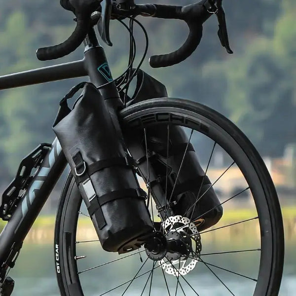 Waterproof Front Fork Bike Bags – 5-7L Pannier Set for Long Rides & Bikepacking