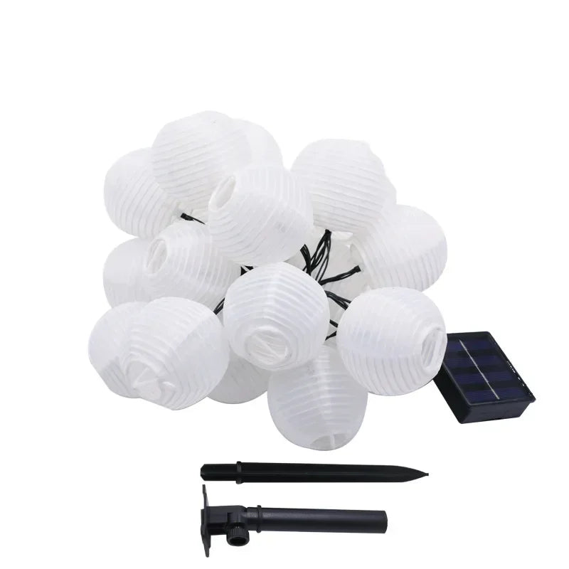 SunShade Solar Lantern String Lights – Weatherproof Outdoor LED Decoration