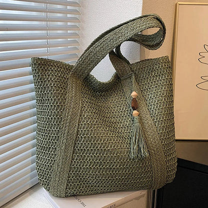 EcoChic Handbag – Stylish Rattan Women's Bag | Sustainable Everyday Tote