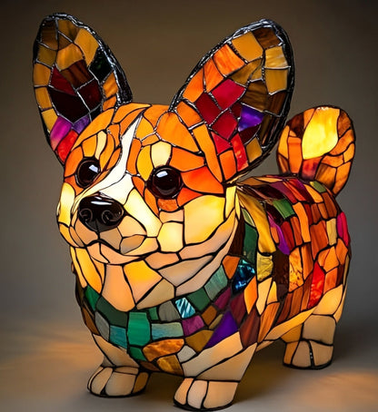 GlowPaw Dog Tribute Lamp – Handmade Acrylic Night Light for Dog Lovers (USB Powered)