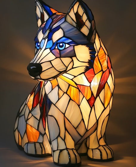 GlowPaw Dog Tribute Lamp – Handmade Acrylic Night Light for Dog Lovers (USB Powered)
