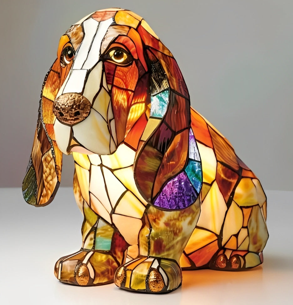 GlowPaw Dog Tribute Lamp – Handmade Acrylic Night Light for Dog Lovers (USB Powered)