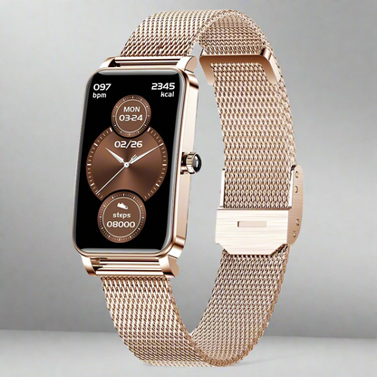 Zelina Women’s Smartwatch – Stylish Fitness Tracker with Heart Rate, Sleep Monitor & Notifications