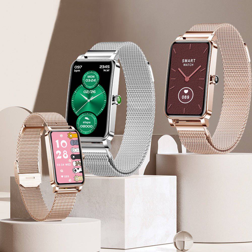 Zelina Women’s Smartwatch – Stylish Fitness Tracker with Heart Rate, Sleep Monitor & Notifications