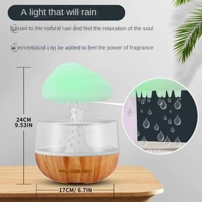 CloudMist | Zen Rain Cloud Essential Oil Diffuser & Humidifier – Aromatherapy & Ambient Lighting
