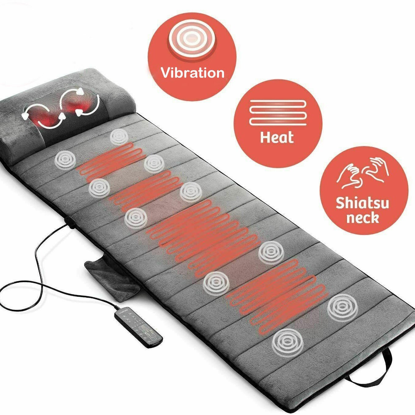 ZenMat – Electric Full Body Massage Mat with Heat Therapy for Deep Relaxation