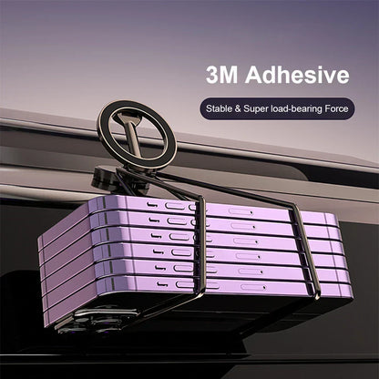 360° Foldable Magnetic Car Phone Holder – Adjustable & Secure Mount for All Smartphones