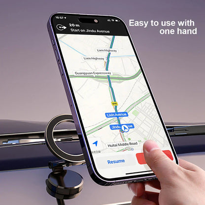 360° Foldable Magnetic Car Phone Holder – Adjustable & Secure Mount for All Smartphones