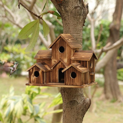 NatureNest – Stylish Handmade Wooden Birdhouse for Garden & Wildlife
