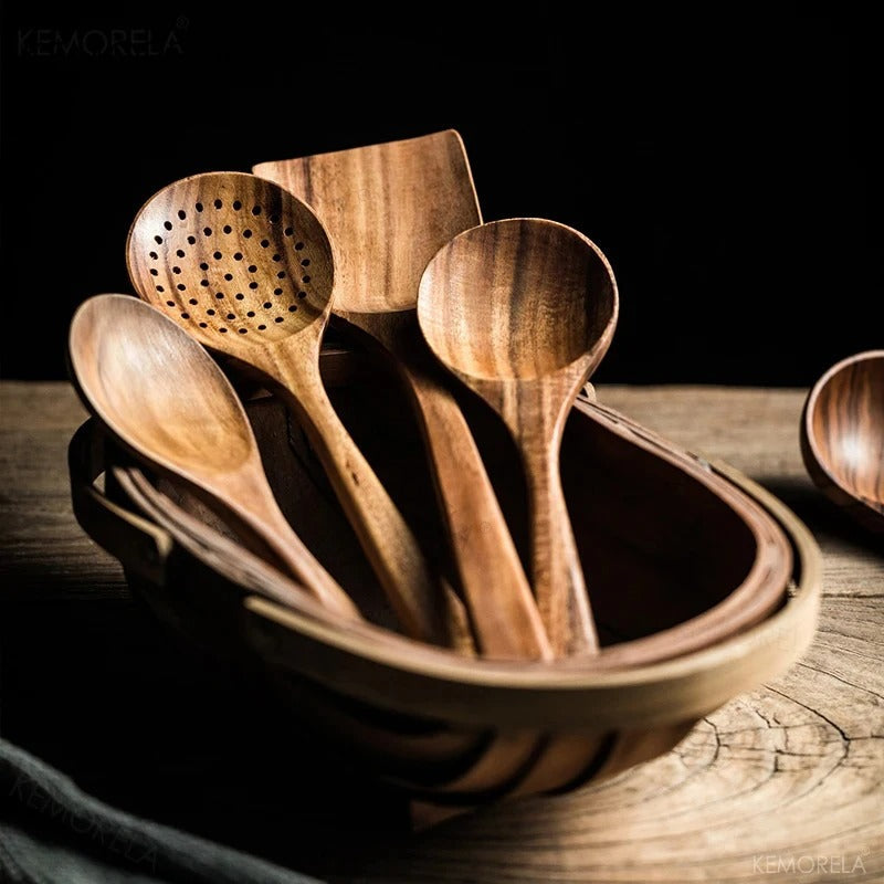 NordicWood Kitchen Utensil Set – Sustainable & Stylish Cooking Essentials for Every Kitchen