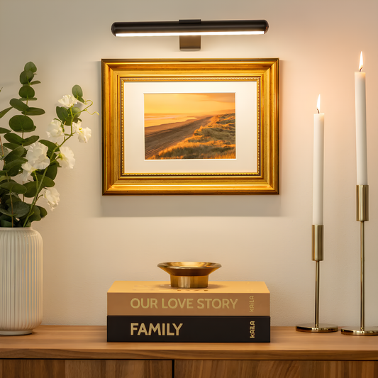 ArtGlow Wireless LED Picture Light – Rechargeable Wall Lamp with Remote & Adjustable Dimming