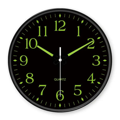 Silent Glow Wall Clock – 20.32cm Luminous Modern Wall Clock with Quartz Movement
