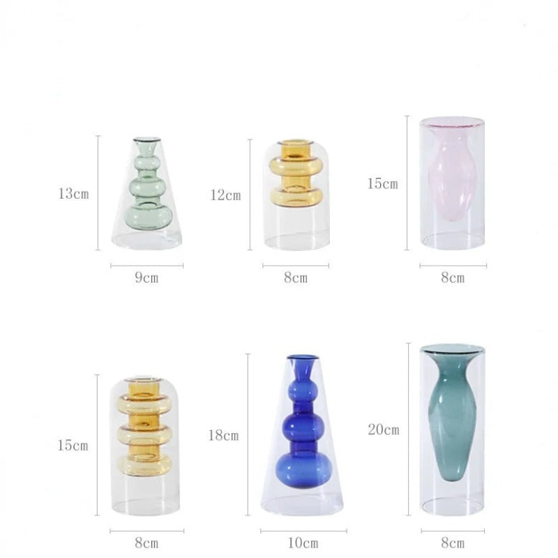 GlassBloom | Nordic Colourful Artistic Glass Vase