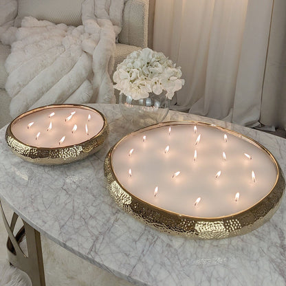 LuxeLight XL Scented Candle – 17 Wicks of Enchanting Fragrance & Golden Elegance