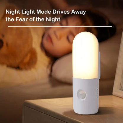 Smart Motion Sensor Night Light – 3-in-1 Rechargeable Wall & Torch Light
