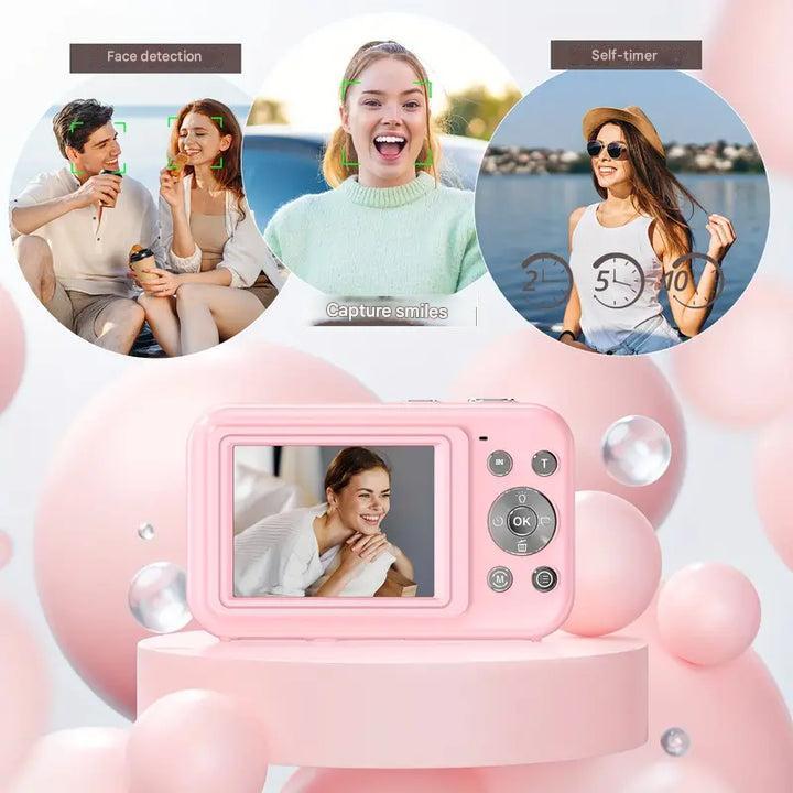 Vintage Digital Camera – Snapora | Retro Style Compact Camera with 1080p HD