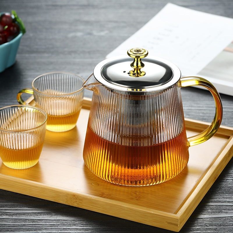 Transpara Heat-Resistant Glass Teapot – Modern Design | Available in 500ml, 800ml, 1000ml