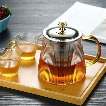 Transpara Heat-Resistant Glass Teapot – Modern Design | Available in 500ml, 800ml, 1000ml