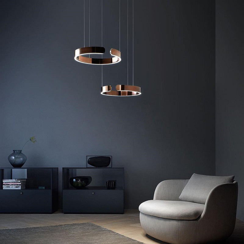 ModernLuxe | Contemporary Circle LED Pendant Light – for Bedroom, Dining Room & Living Room