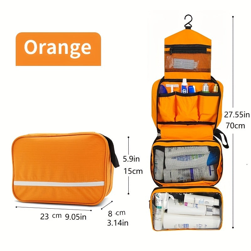 Compact Hanging Toiletry Organiser – Travel Bathroom Storage Bag