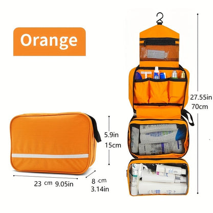 Compact Hanging Toiletry Organiser – Travel Bathroom Storage Bag