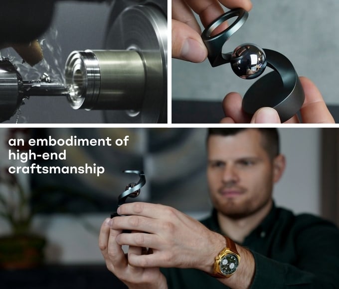 Luna Kinetic Desk Orb – Hypnotic Stress Relief Toy for Focus, Relaxation & Decor