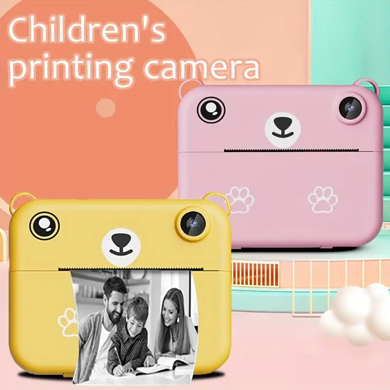 SnapKid Instant Print Camera for Kids – 1080P HD Photo & Video with Printing Paper & USB Charger