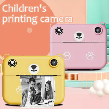 SnapKid Instant Print Camera for Kids – 1080P HD Photo & Video with Printing Paper & USB Charger