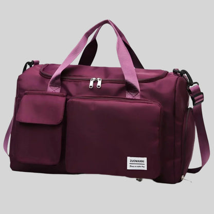 Zuomanni Waterproof Weekend Bag – Spacious Travel & Gym Holdall with Shoe Compartment