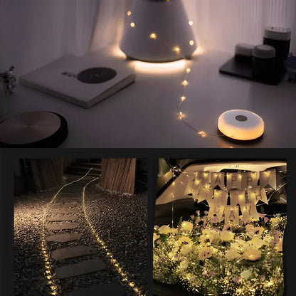 Portable LED Camping String Light – USB Rechargeable Waterproof Fairy Lights for Outdoor & Indoor Use (10m)