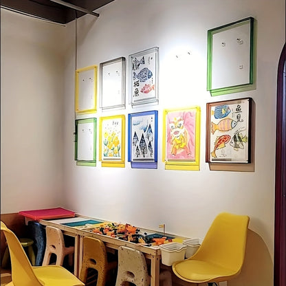 VividFrame – Colourful Transparent Photo Frame for Wall & Table Display | Modern Art-Inspired Design