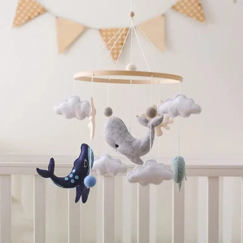 SkyWhirl –  Soothing Wooden Baby Mobile Without Battery | for Baby