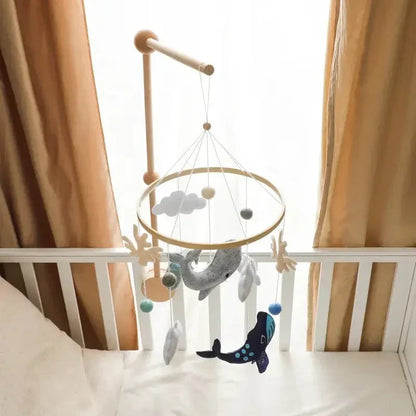 SkyWhirl –  Soothing Wooden Baby Mobile Without Battery | for Baby