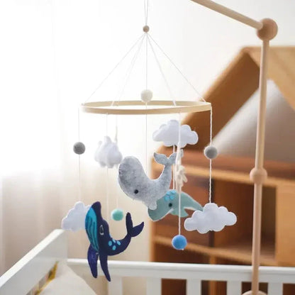 SkyWhirl –  Soothing Wooden Baby Mobile Without Battery | for Baby