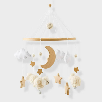 SkyWhirl –  Soothing Wooden Baby Mobile Without Battery | for Baby