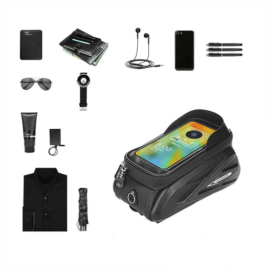 BikeGear PRO – Waterproof Bike Bag with Touchscreen & Headphone Port
