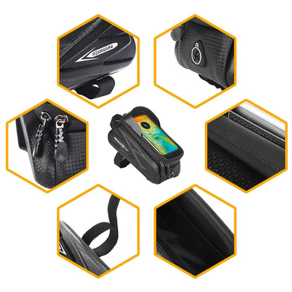 BikeGear PRO – Waterproof Bike Bag with Touchscreen & Headphone Port