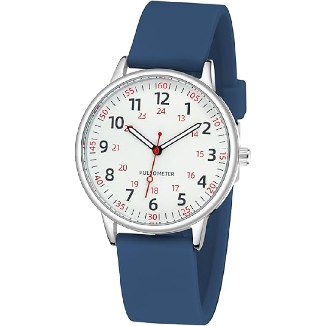 Stylish Women’s Clip-On Watch – Waterproof Silicone Fob Watch in Elegant Colours