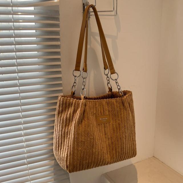 Camillia – Corduroy Tote Bag for Women with Spacious Interior & Organised Pockets