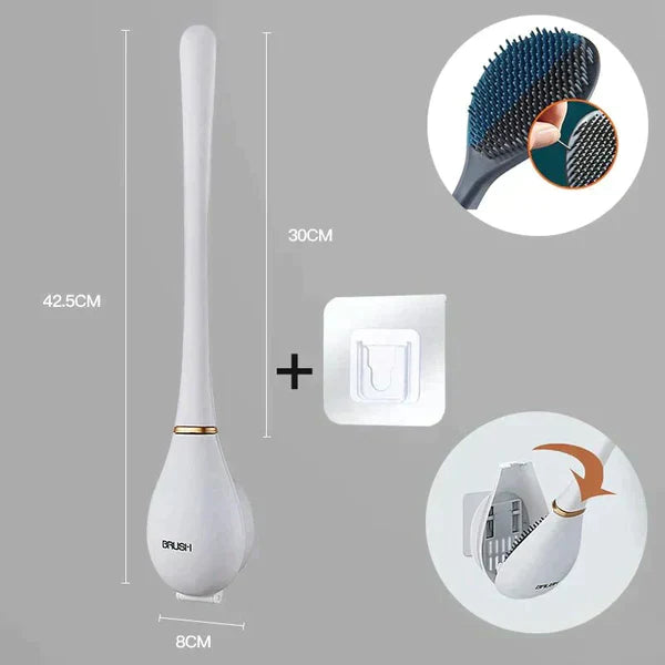 CleanGuard | Hygienic Toilet Brush with Wall Mount