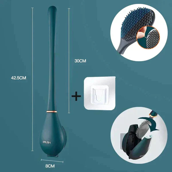 CleanGuard | Hygienic Toilet Brush with Wall Mount
