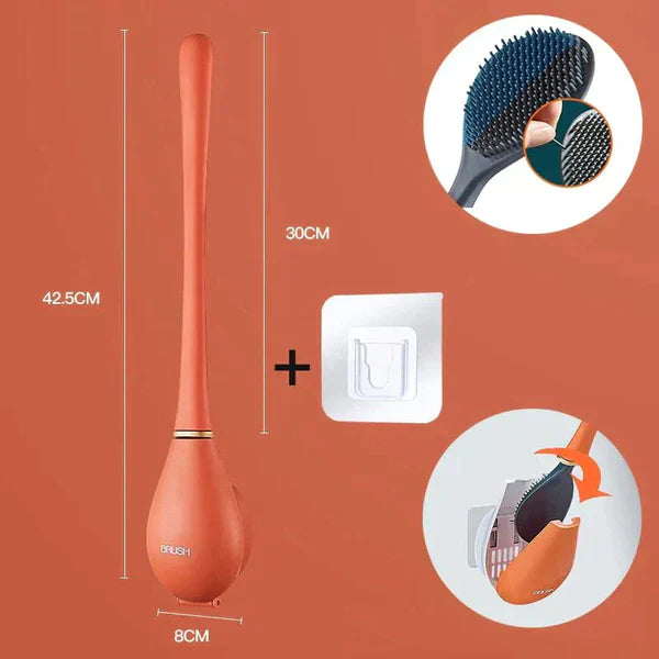 CleanGuard | Hygienic Toilet Brush with Wall Mount